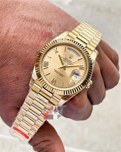 rolex day date 40 yellow gold review|Rolex Day-Date 40 review.